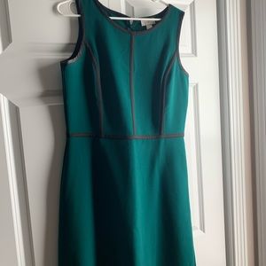 Ann Taylor LOFT Green Sheeveless Dress